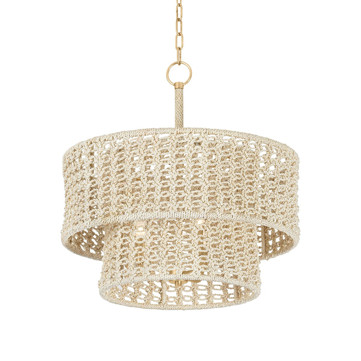 Hudson Valley - 5822-VGL - Three Light Pendant - Yorkhill - Vintage Gold Leaf