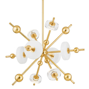 Hudson Valley - 8132-AGB - LED Chandelier - Maynard - Aged Brass