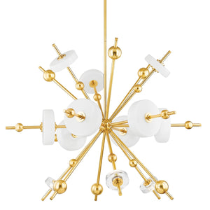 Hudson Valley - 8145-AGB - LED Chandelier - Maynard - Aged Brass