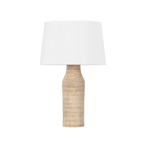 Hudson Valley - L1529-AGB/CBW - One Light Table Lamp - Medina - Aged Brass/Ceramic Basketweave