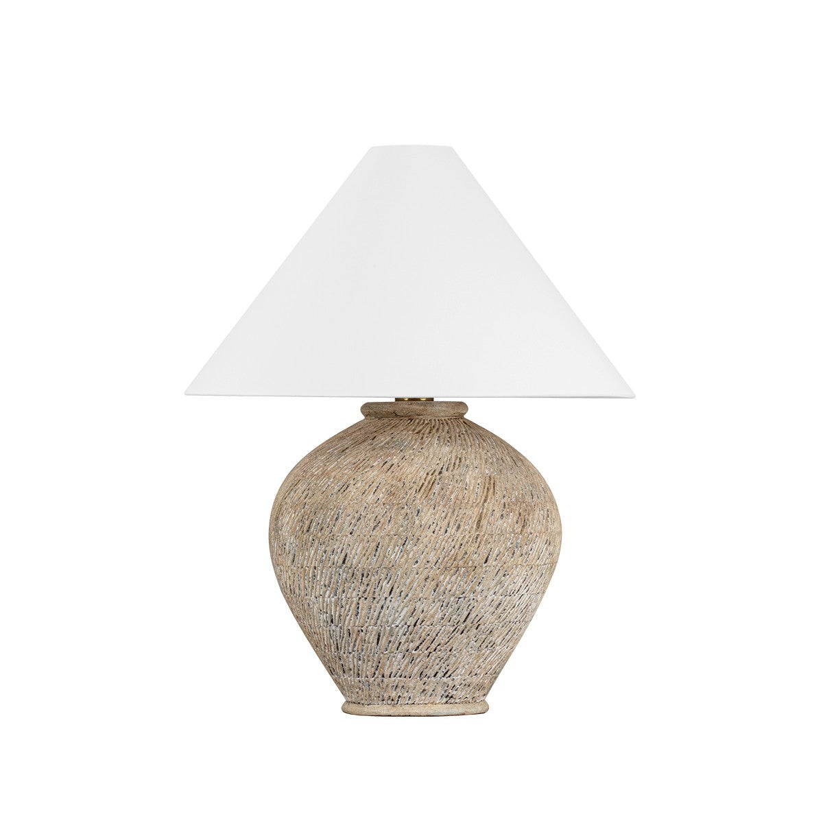 Hudson Valley - L5330-AGB/CAX - One Light Table Lamp - Rumbrook - Aged Brass/Ceramic Ancient Texture