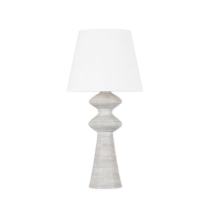 Hudson Valley - L5537-AGB/CNB - One Light Table Lamp - Steinway - Aged Brass/Ceramic Snowbank