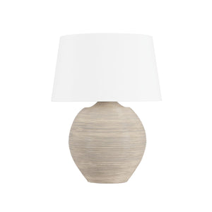 Hudson Valley - L5731-AGB/CAR - One Light Table Lamp - Kitchawan - Aged Brass/Ceramic Artisan Cream