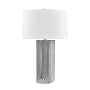 Hudson Valley - L6129-AGB/C01 - One Light Table Lamp - Elmer - Aged Brass/Ceramic Granite