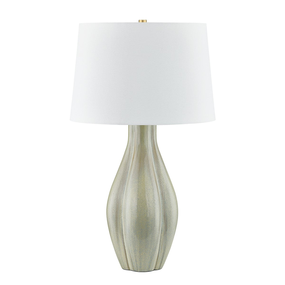 Hudson Valley - L7231-AGB/C02 - One Light Table Lamp - Galloway - Aged Brass/Ceramic Coastal Green