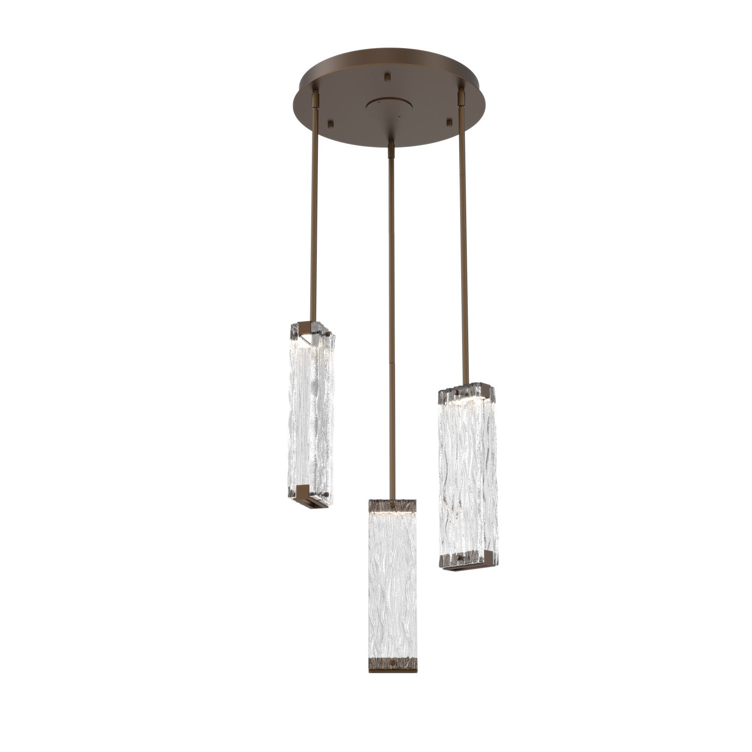 Hammerton Studio - CHB0090-03-FB-TT-001-L1 - LED Pendant - Tabulo - Flat Bronze