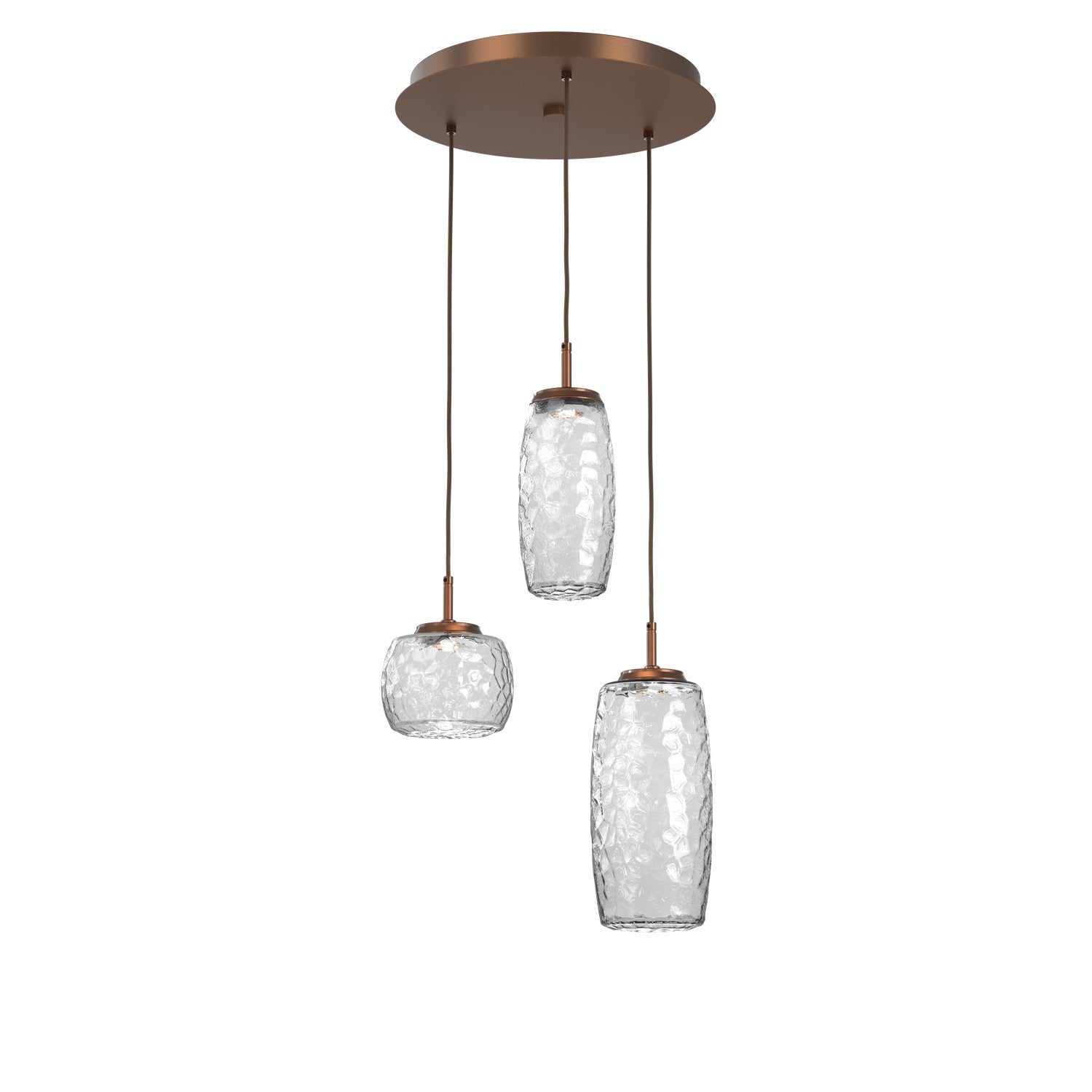 Hammerton Studio - CHB0091-03-BB-C-C01-L1 - LED Pendant - Vessel - Burnished Bronze