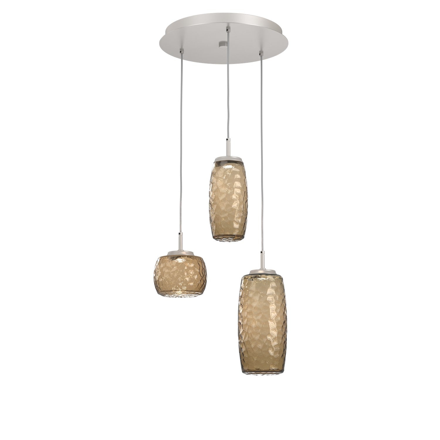 Hammerton Studio - CHB0091-03-BS-B-C01-L1 - LED Pendant - Vessel - Beige Silver