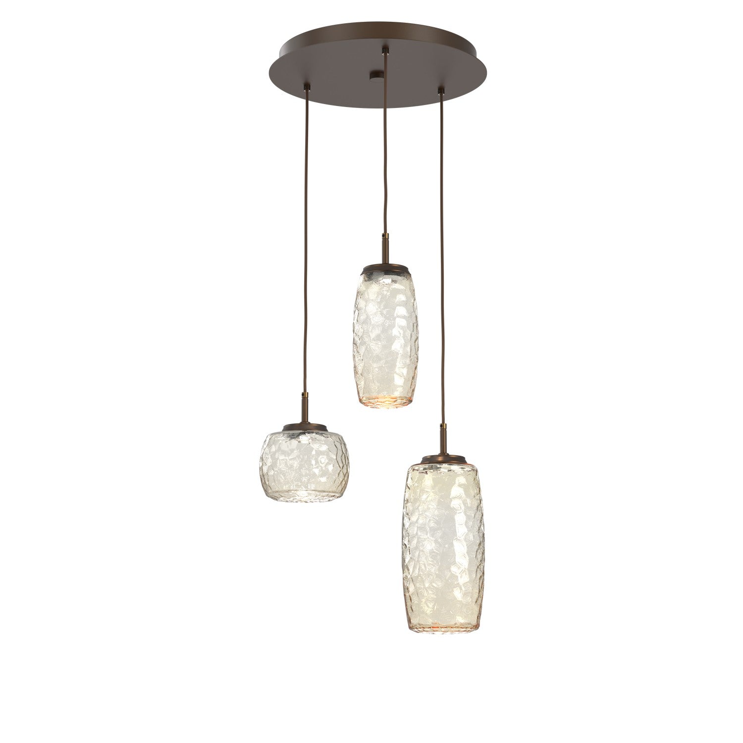 Hammerton Studio - CHB0091-03-FB-A-C01-L1 - LED Pendant - Vessel - Flat Bronze