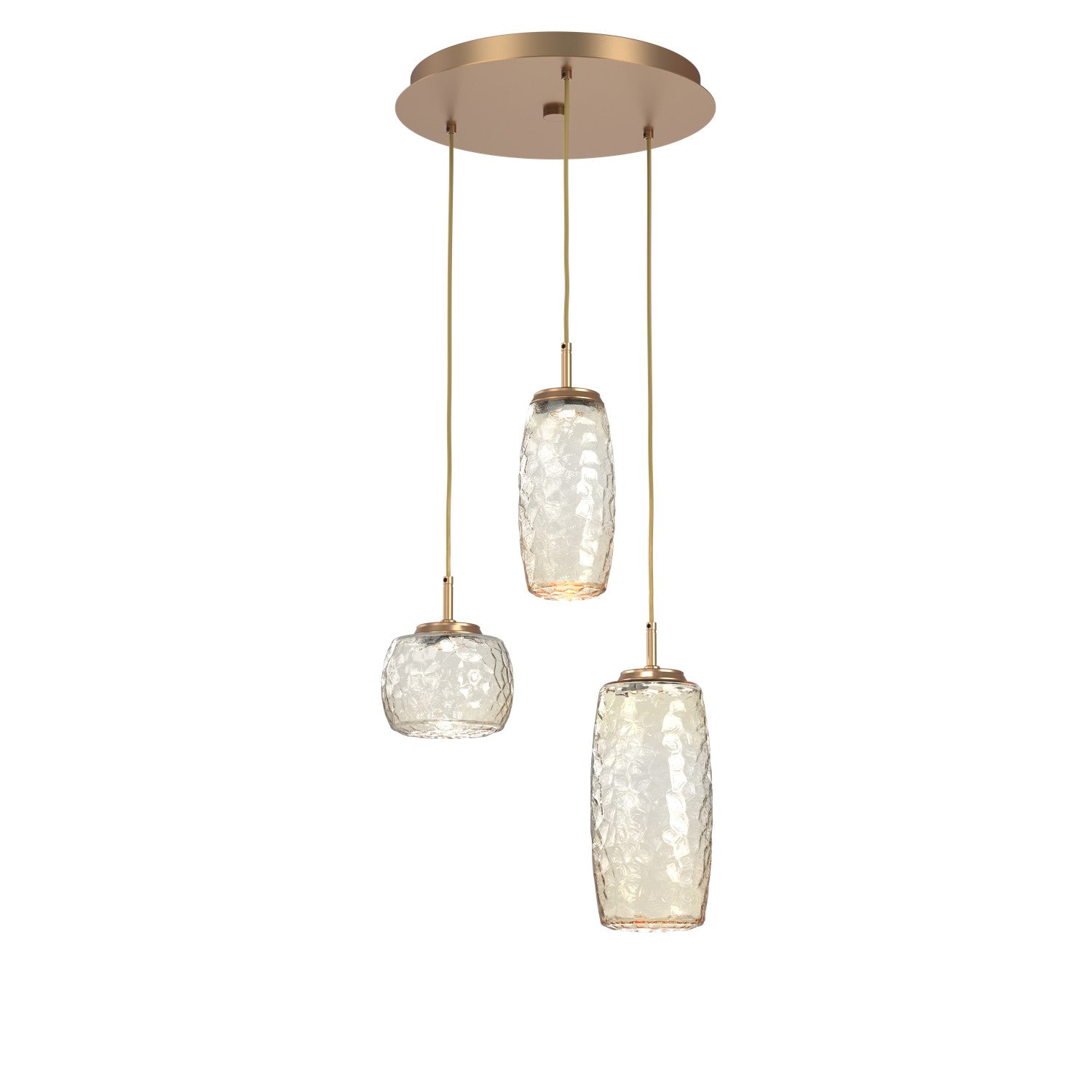 Hammerton Studio - CHB0091-03-NB-A-C01-L1 - LED Pendant - Vessel - Novel Brass