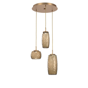 Hammerton Studio - CHB0091-03-NB-B-C01-L1 - LED Pendant - Vessel - Novel Brass