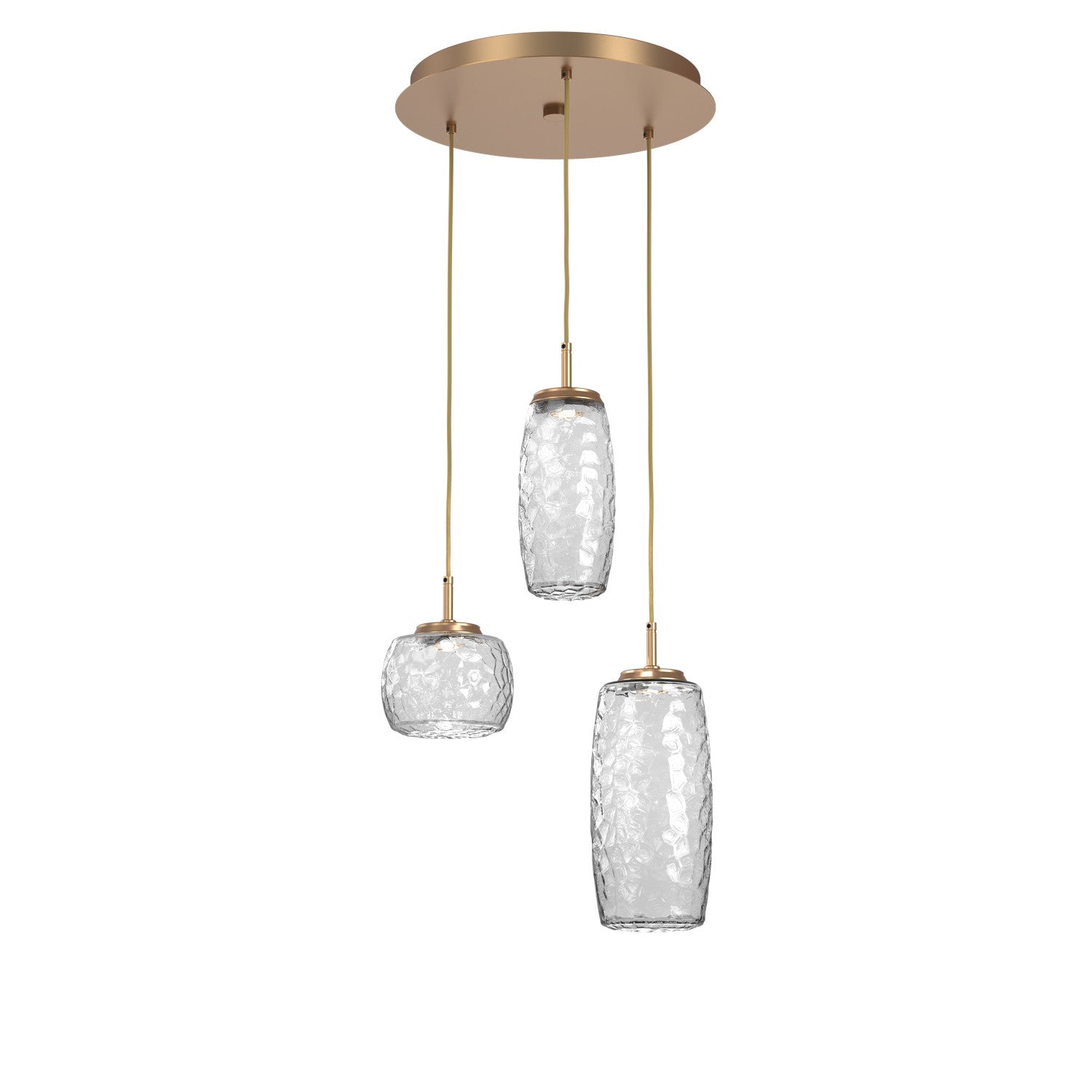 Hammerton Studio - CHB0091-03-NB-C-C01-L3 - LED Pendant - Vessel - Novel Brass