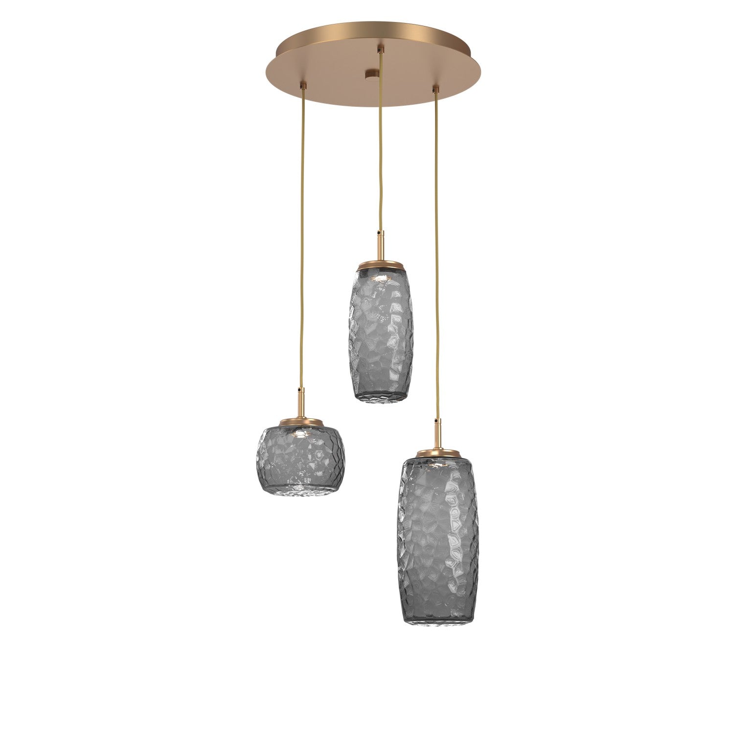 Hammerton Studio - CHB0091-03-NB-S-C01-L1 - LED Pendant - Vessel - Novel Brass