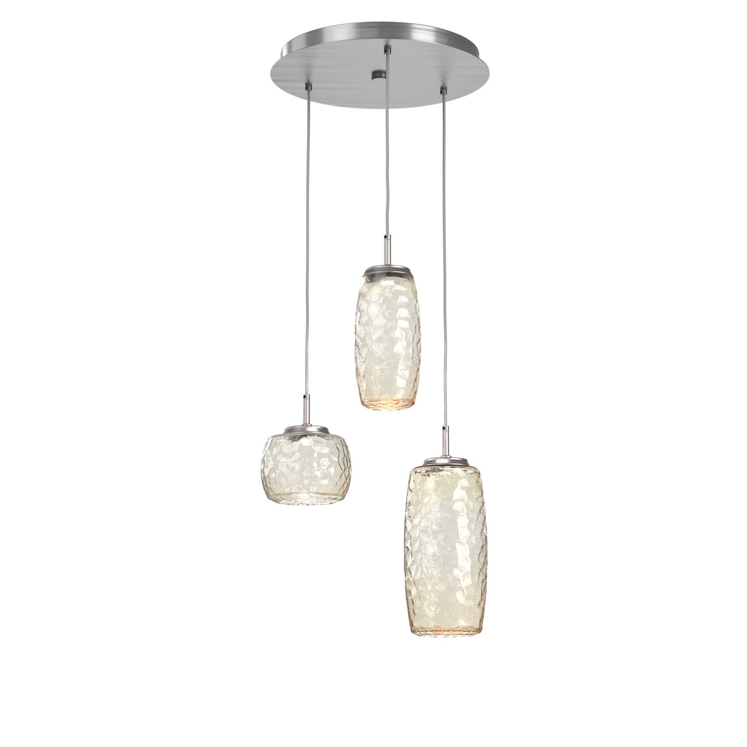 Hammerton Studio - CHB0091-03-SN-A-C01-L1 - LED Pendant - Vessel - Satin Nickel