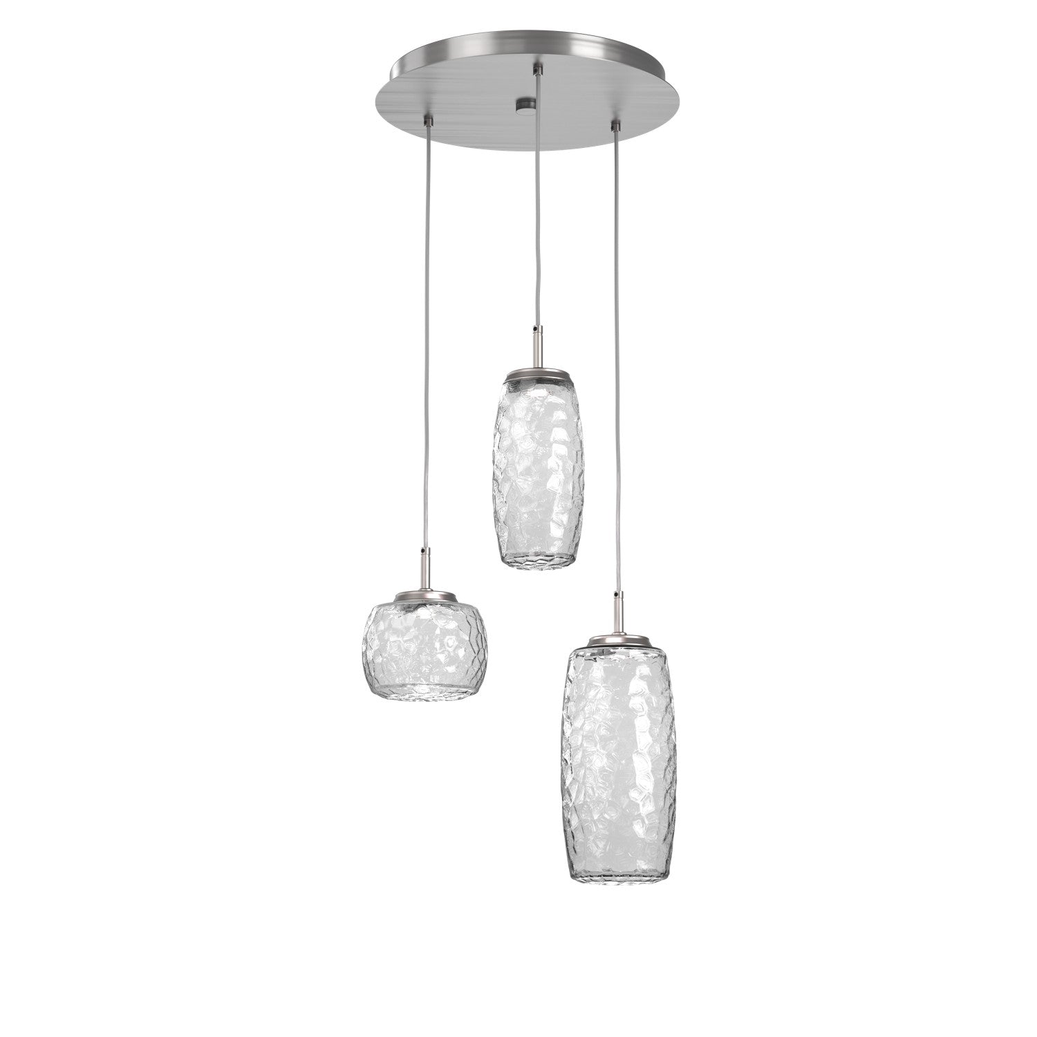 Hammerton Studio - CHB0091-03-SN-C-C01-L1 - LED Pendant - Vessel - Satin Nickel