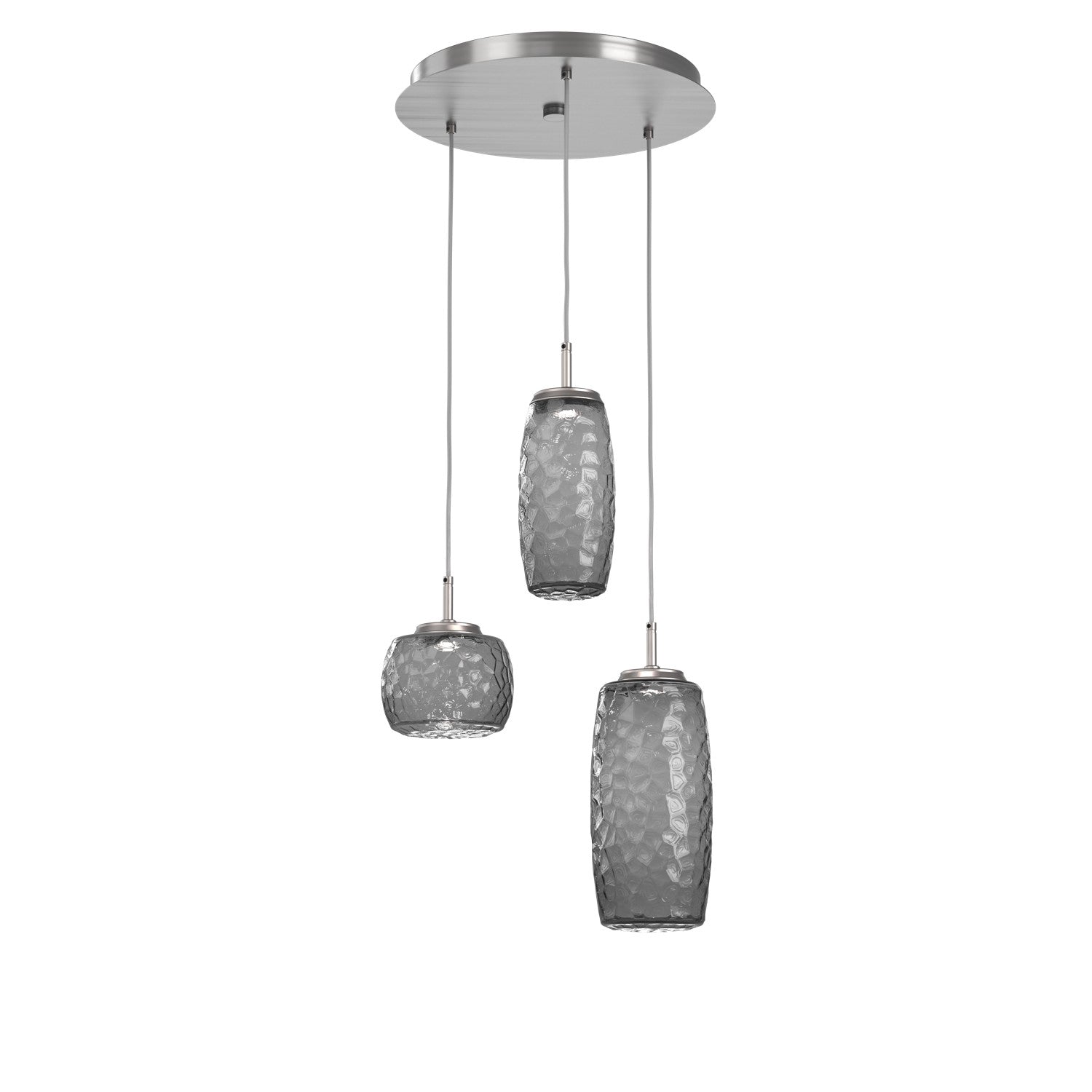 Hammerton Studio - CHB0091-03-SN-S-C01-L1 - LED Pendant - Vessel - Satin Nickel