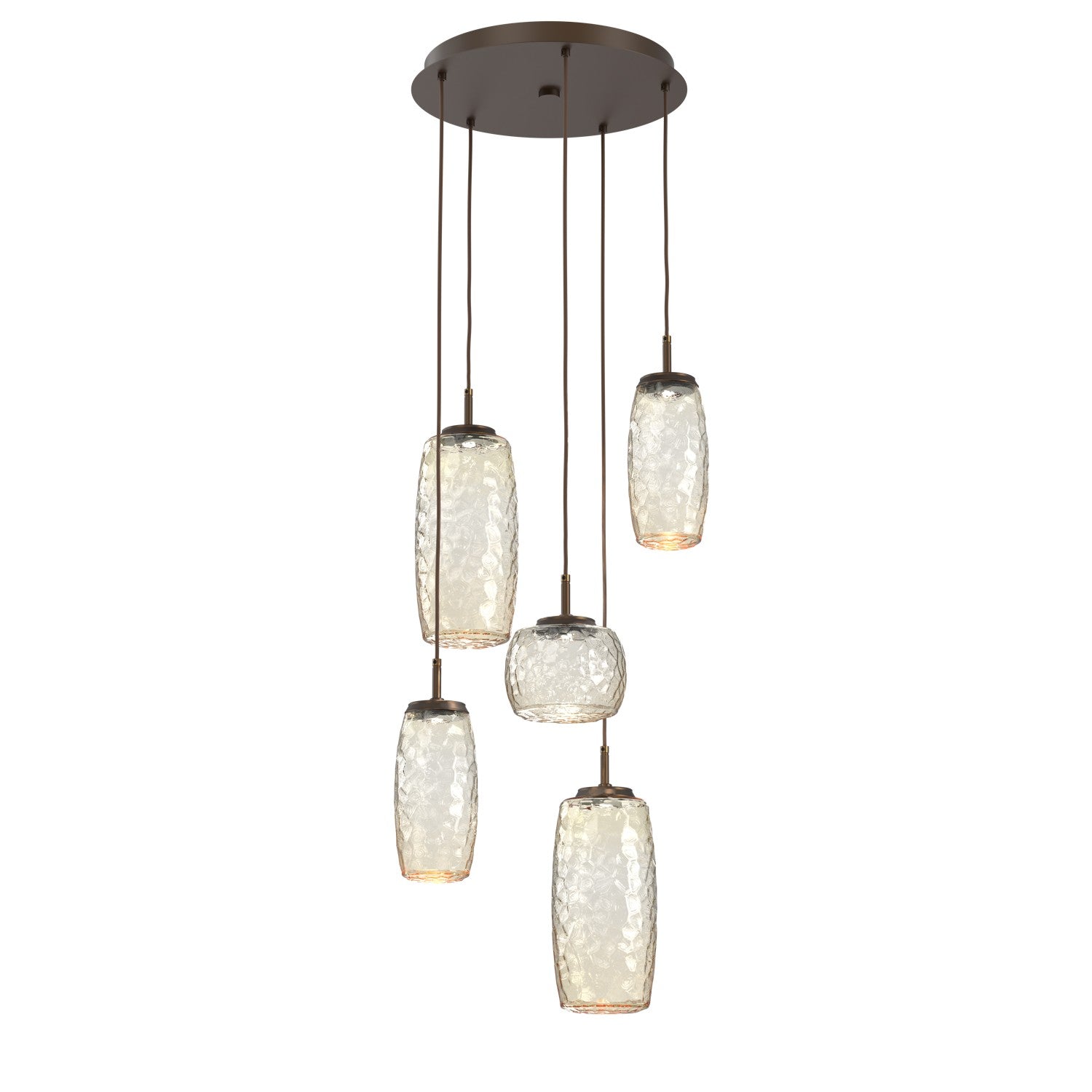 Hammerton Studio - CHB0091-05-FB-A-C01-L1 - LED Pendant - Vessel - Flat Bronze