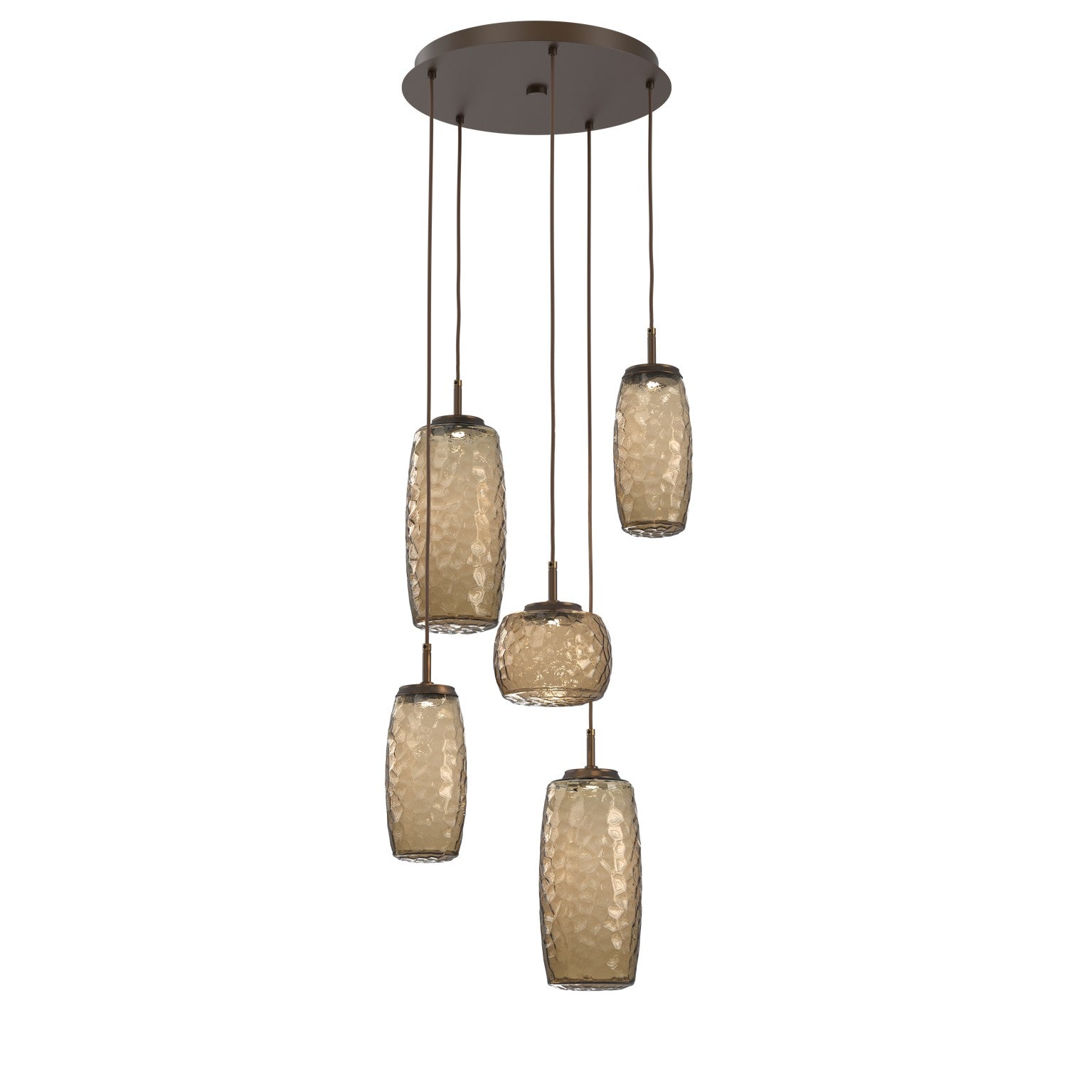 Hammerton Studio - CHB0091-05-FB-B-C01-L1 - LED Pendant - Vessel - Flat Bronze