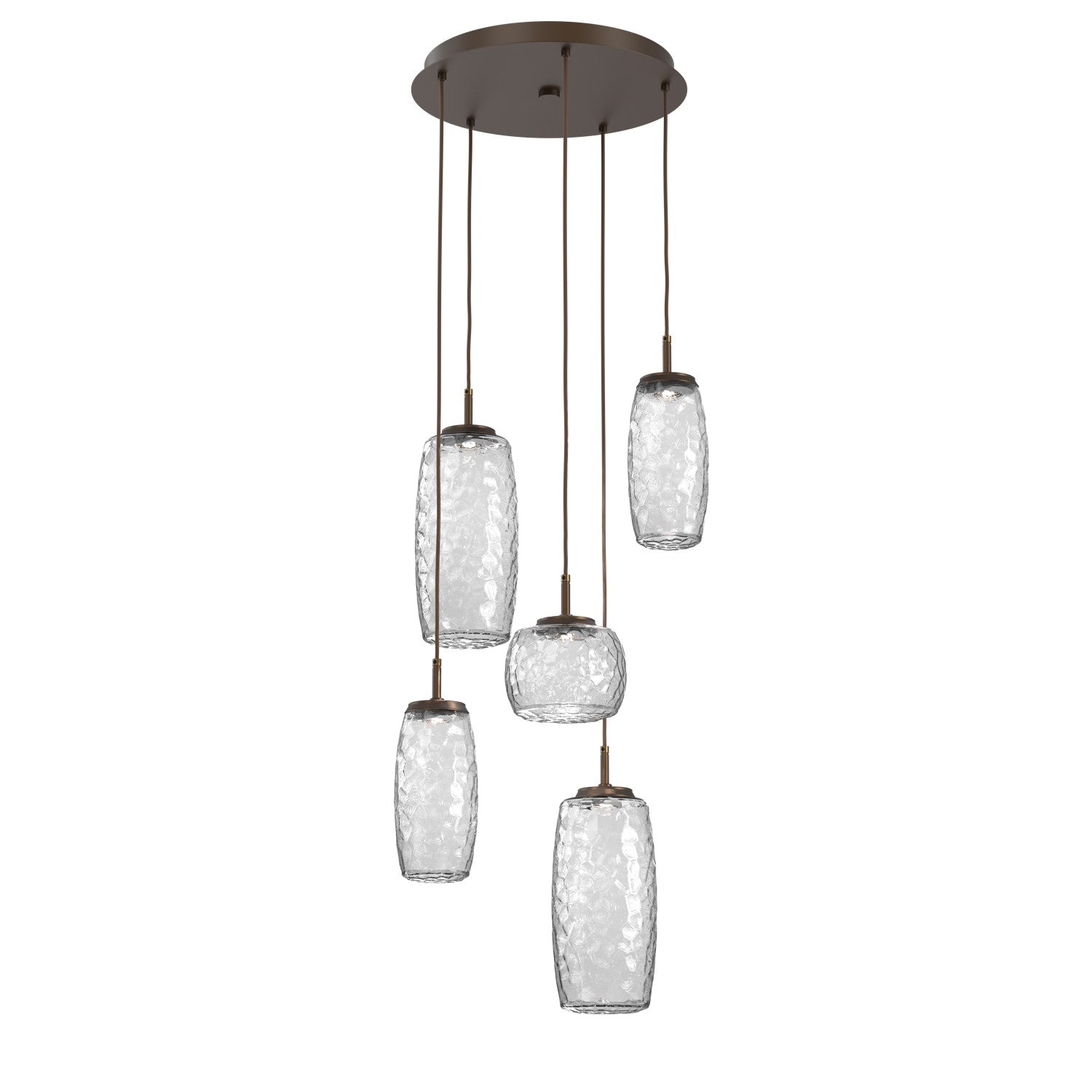 Hammerton Studio - CHB0091-05-FB-C-C01-L1 - LED Pendant - Vessel - Flat Bronze