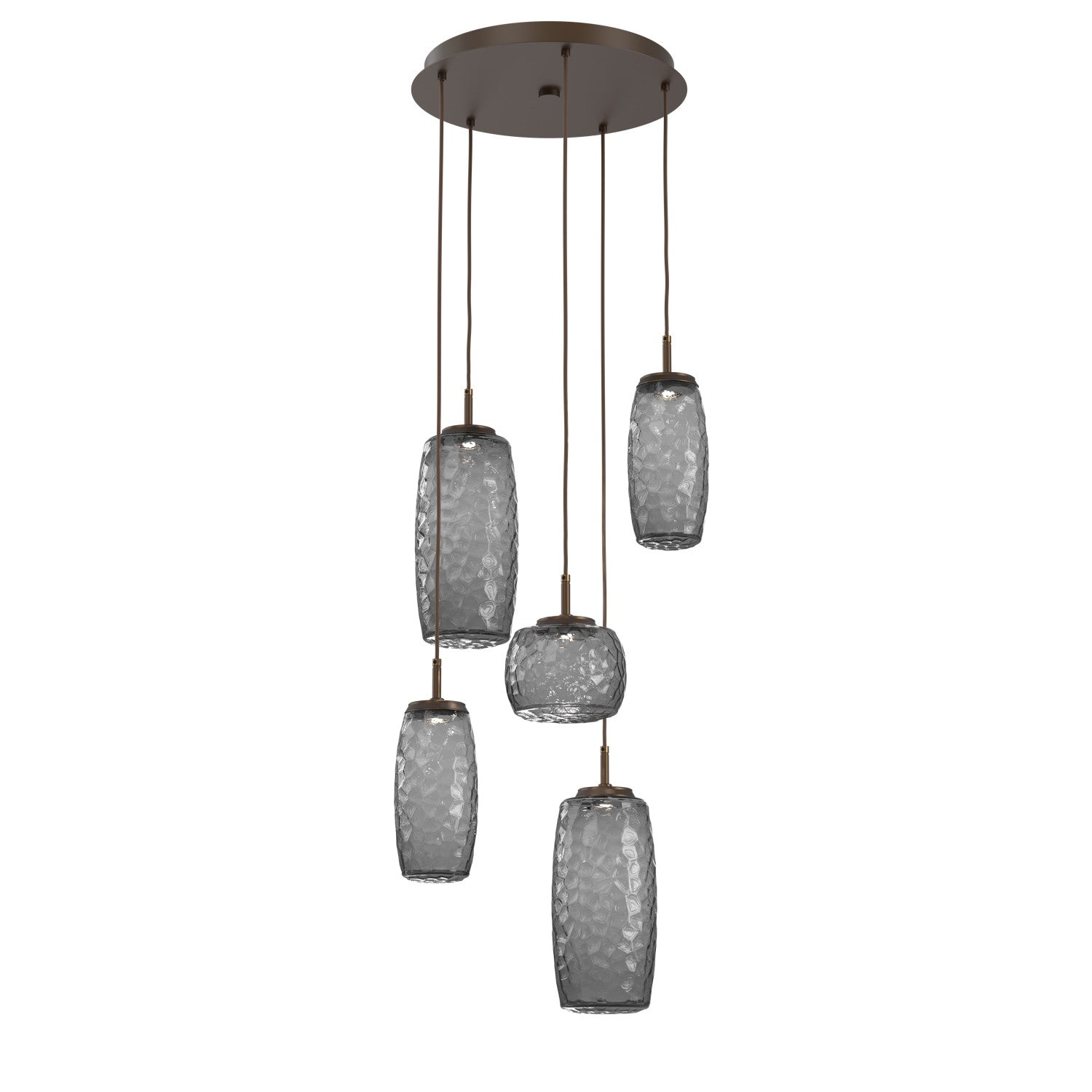 Hammerton Studio - CHB0091-05-FB-S-C01-L1 - LED Pendant - Vessel - Flat Bronze