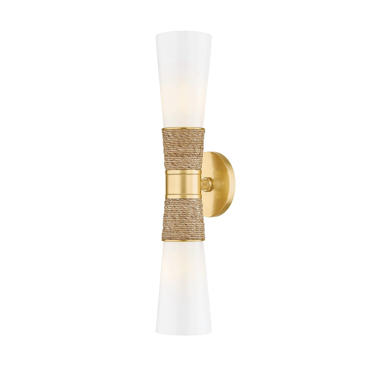 Mitzi - H709102-AGB - Two Light Wall Sconce - Mica - Aged Brass