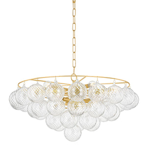 Mitzi - H711809A-AGB - Nine Light Chandelier - Mimi - Aged Brass