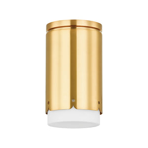 Mitzi - H870501-AGB - One Light Flush Mount - Asa - Aged Brass