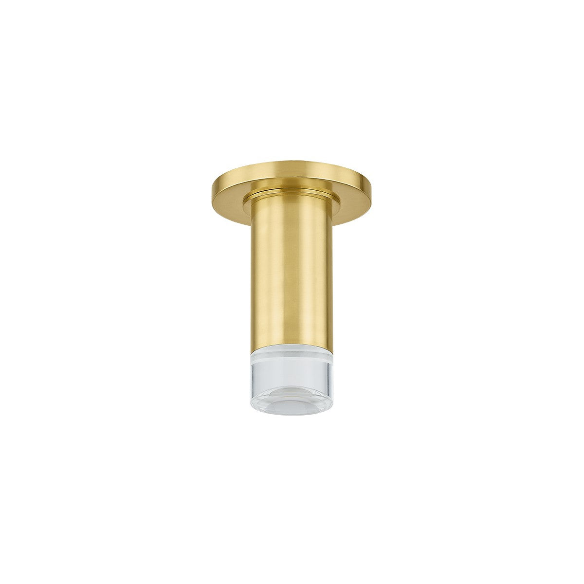 Mitzi - H900501-AGB - One Light Flush Mount - Claudie - Aged Brass