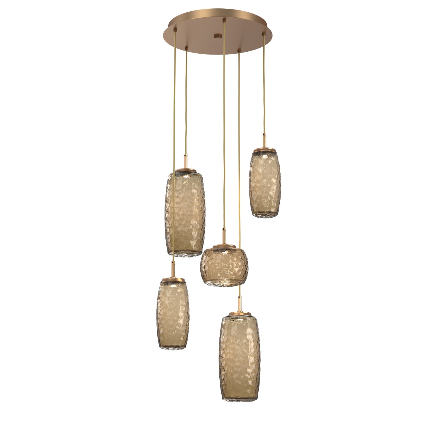 Hammerton Studio - CHB0091-05-NB-B-C01-L1 - LED Pendant - Vessel - Novel Brass