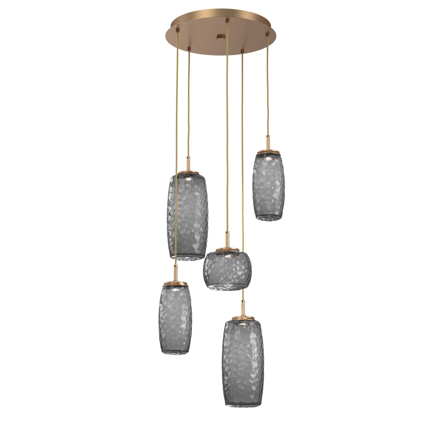 Hammerton Studio - CHB0091-05-NB-S-C01-L1 - LED Pendant - Vessel - Novel Brass