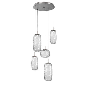 Hammerton Studio - CHB0091-05-SN-C-C01-L1 - LED Pendant - Vessel - Satin Nickel