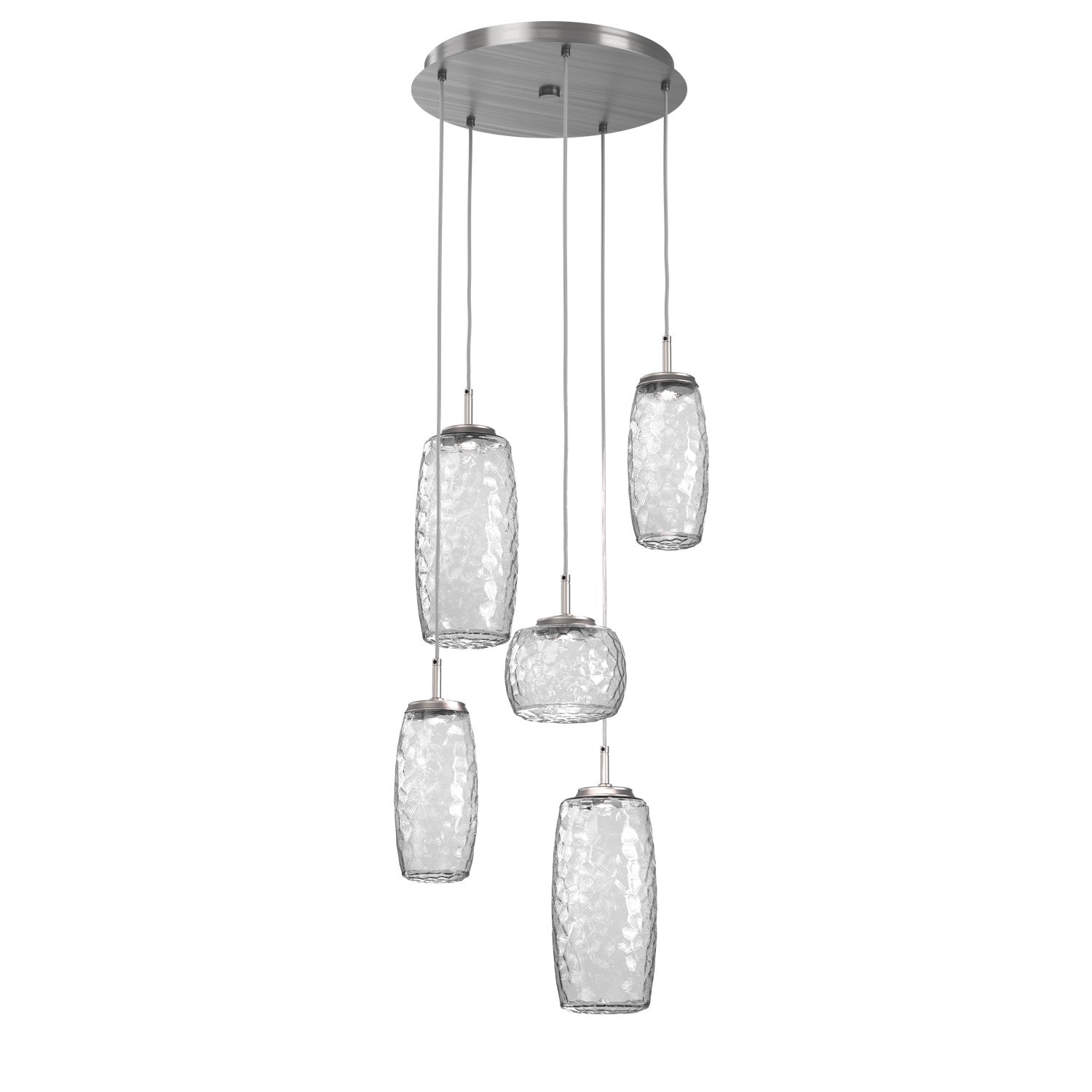 Hammerton Studio - CHB0091-05-SN-C-C01-L3 - LED Pendant - Vessel - Satin Nickel