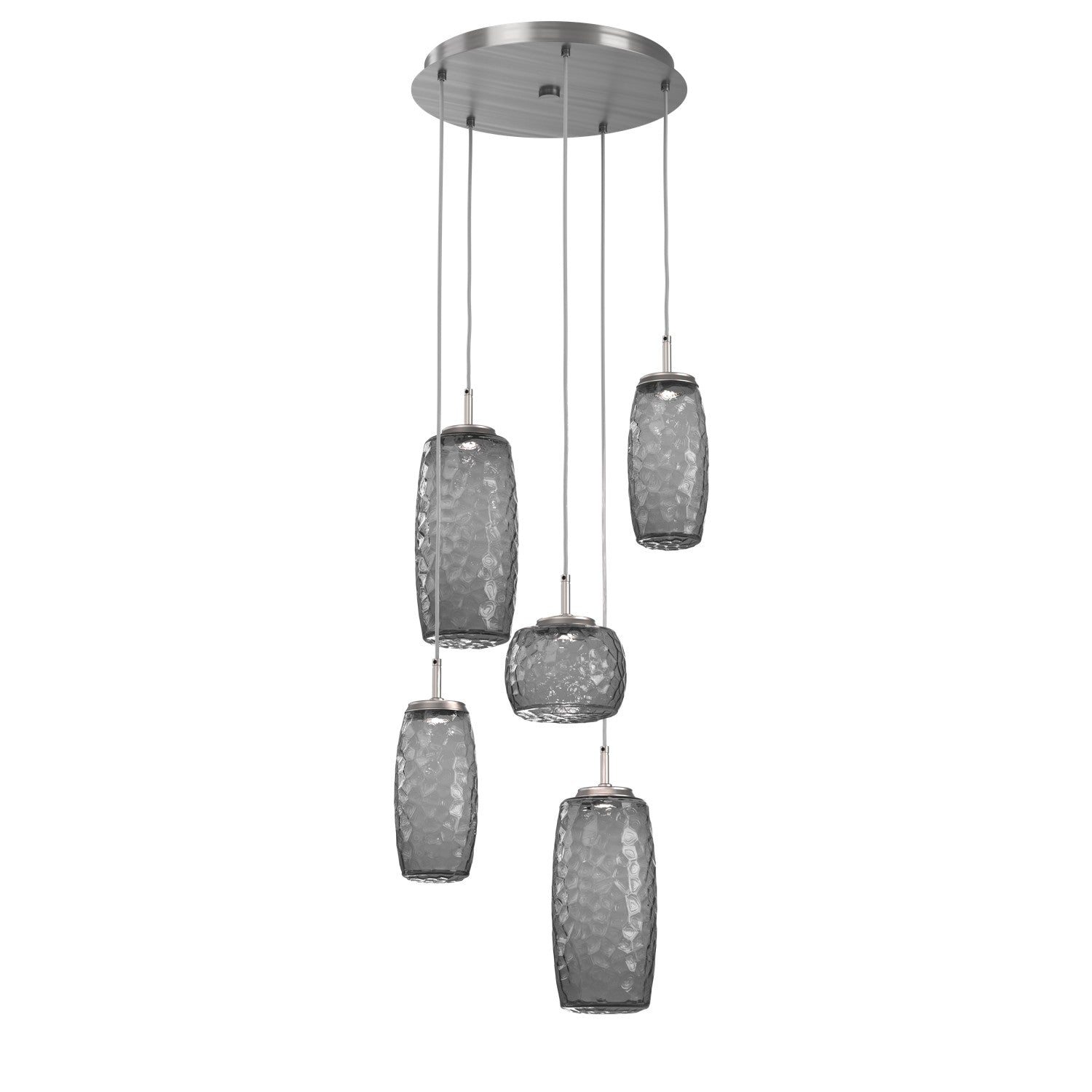 Hammerton Studio - CHB0091-05-SN-S-C01-L1 - LED Pendant - Vessel - Satin Nickel