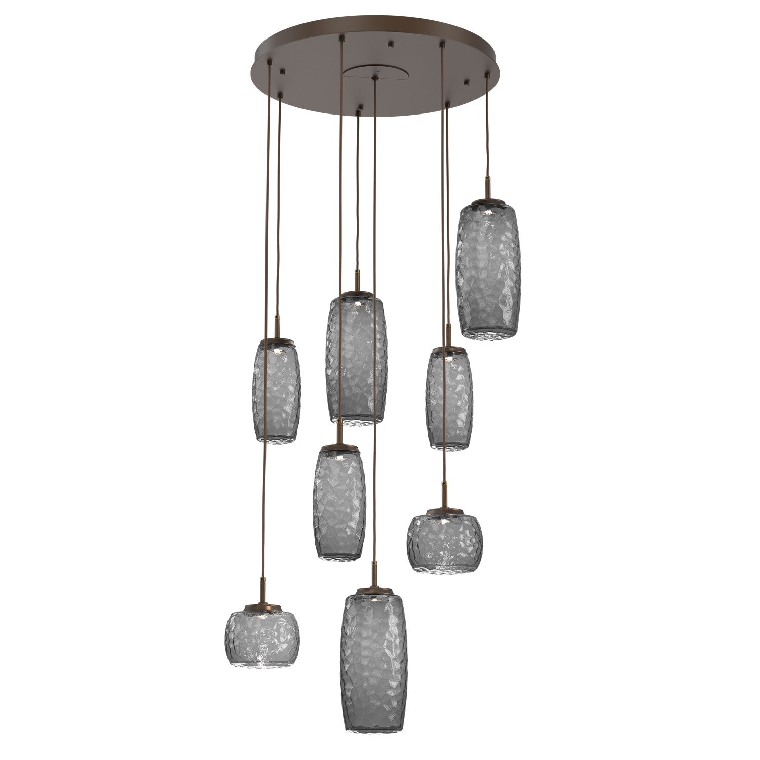 Hammerton Studio - CHB0091-08-FB-S-C01-L1 - LED Pendant - Vessel - Flat Bronze