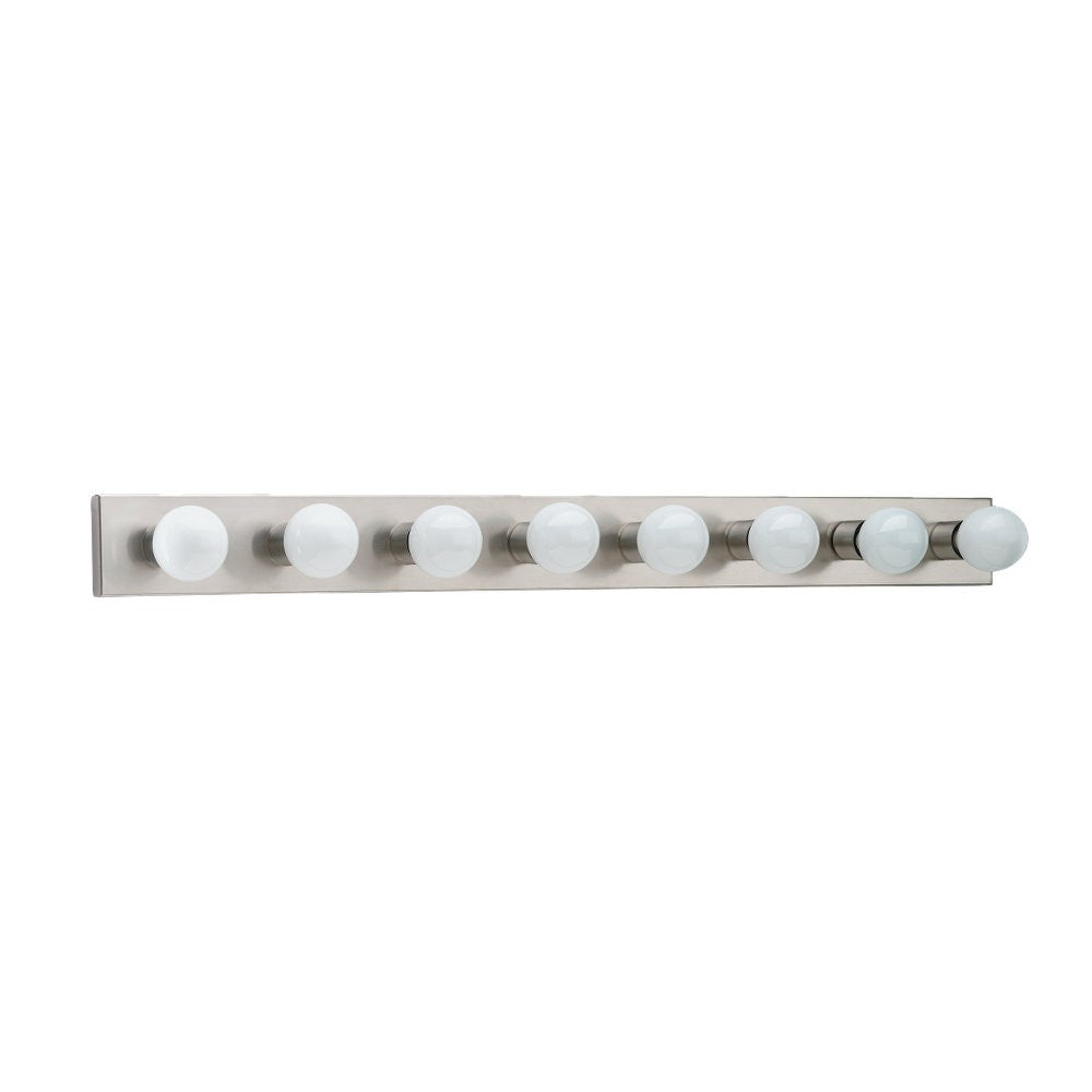 Generation Lighting. - 4740-98 - Eight Light Wall / Bath - Center Stage - Brushed Stainless