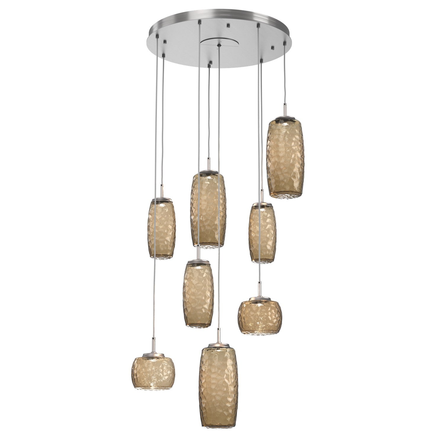 Hammerton Studio - CHB0091-08-SN-B-C01-L1 - LED Pendant - Vessel - Satin Nickel