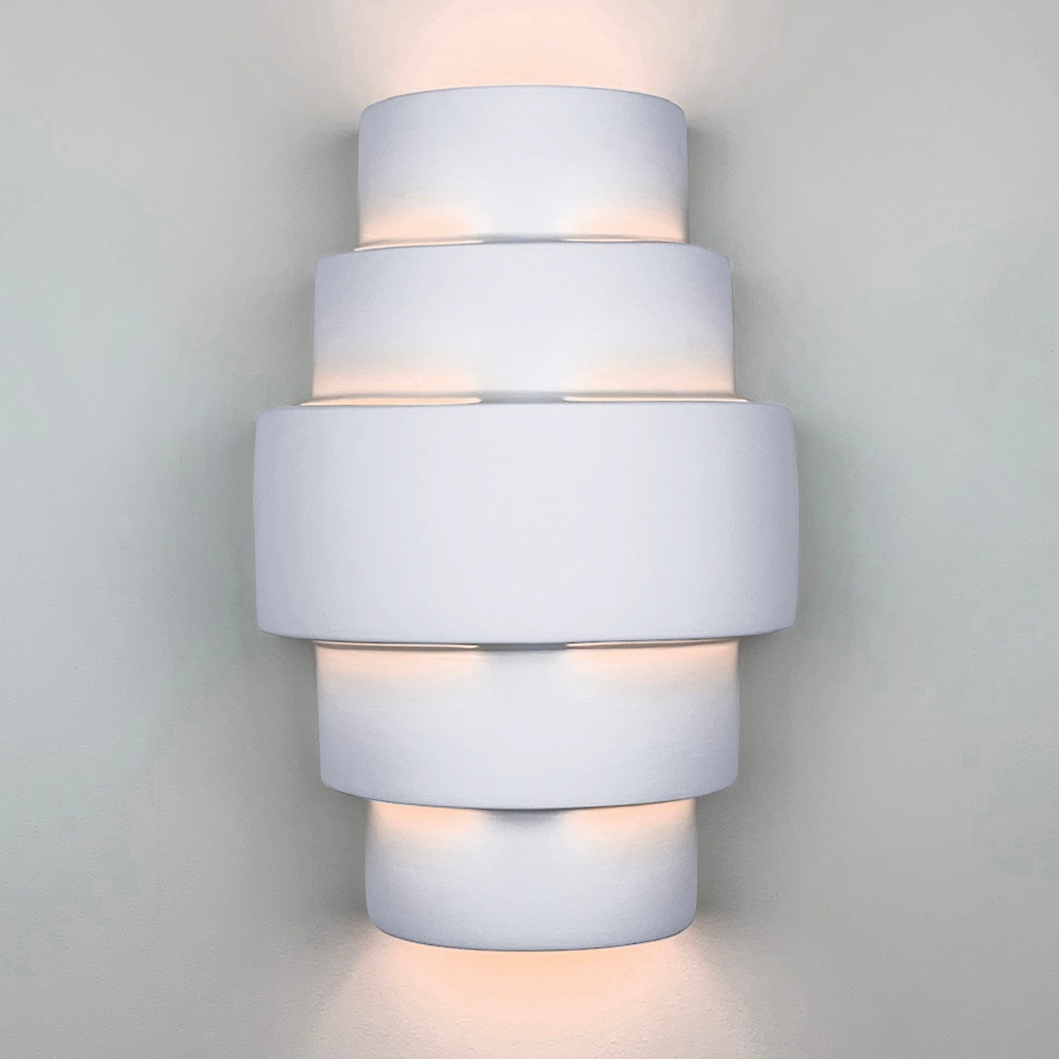 A-19 - 1401-A31 - Two Light Wall Sconce - Islands of Light - Satin White