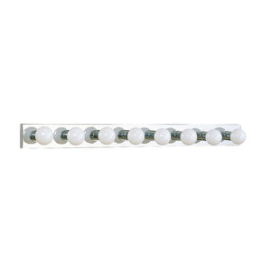 Generation Lighting. - 4740-05 - Eight Light Wall / Bath - Center Stage - Chrome