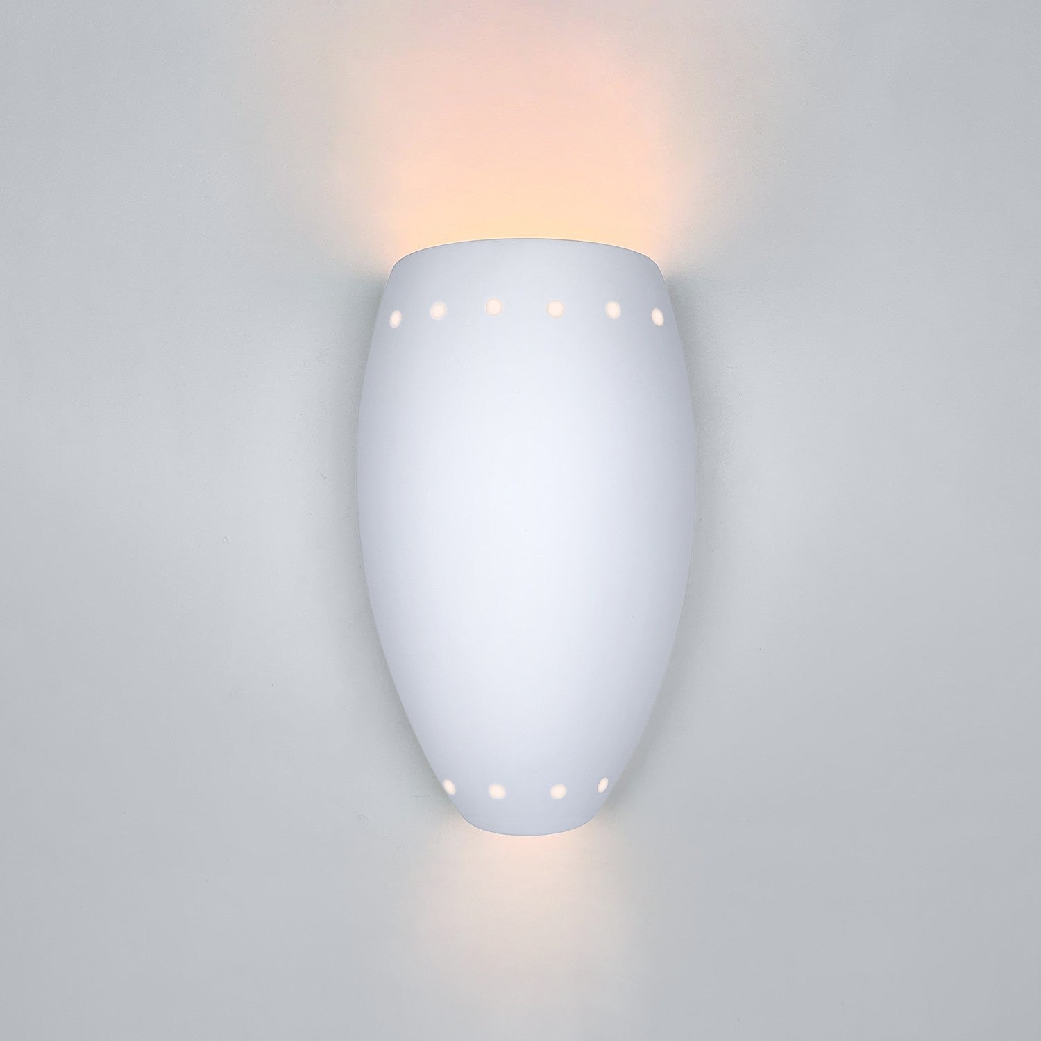 A-19 - 1504-A31 - One Light Wall Sconce - Islands of Light - Satin White