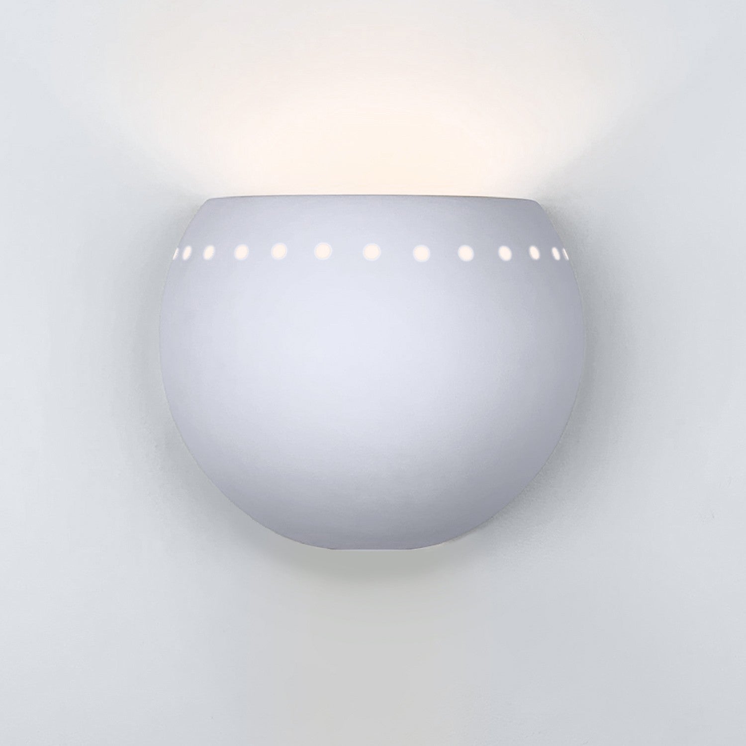 A-19 - 1603-A31 - One Light Wall Sconce - Islands of Light - Satin White