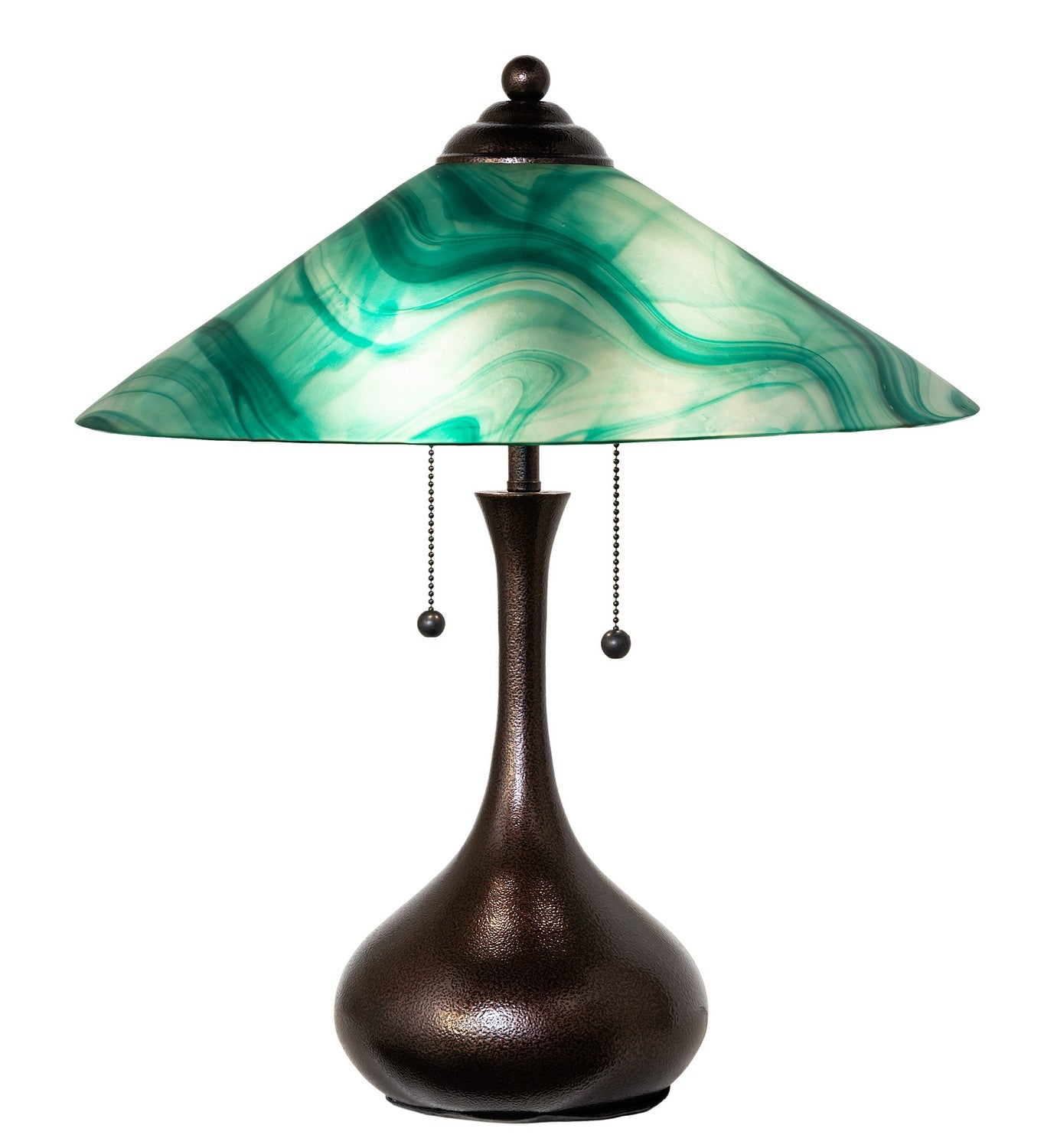 Meyda Tiffany - 267265 - Two Light Table Lamp - Metro - Copper Vein