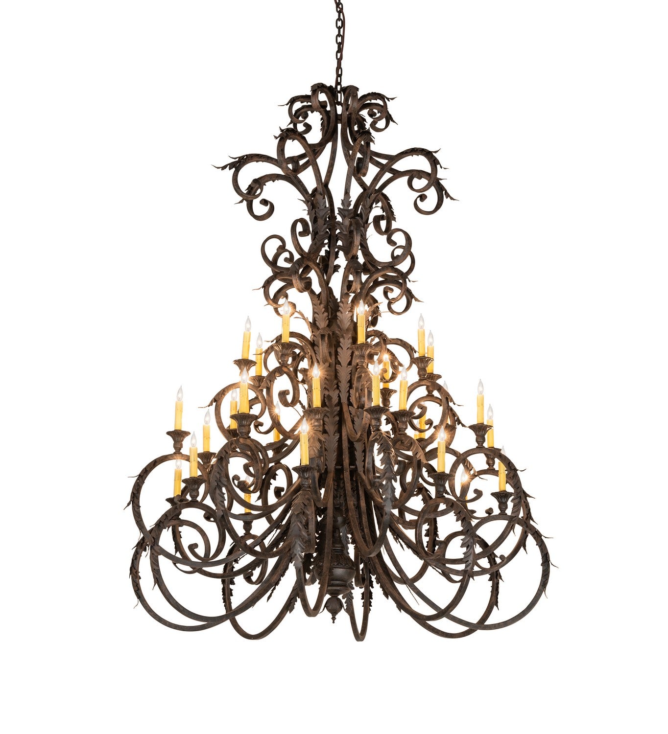 Meyda Tiffany - 269128 - 32 Light Chandelier - Serratina - Coffee Bean & Cajun Spice