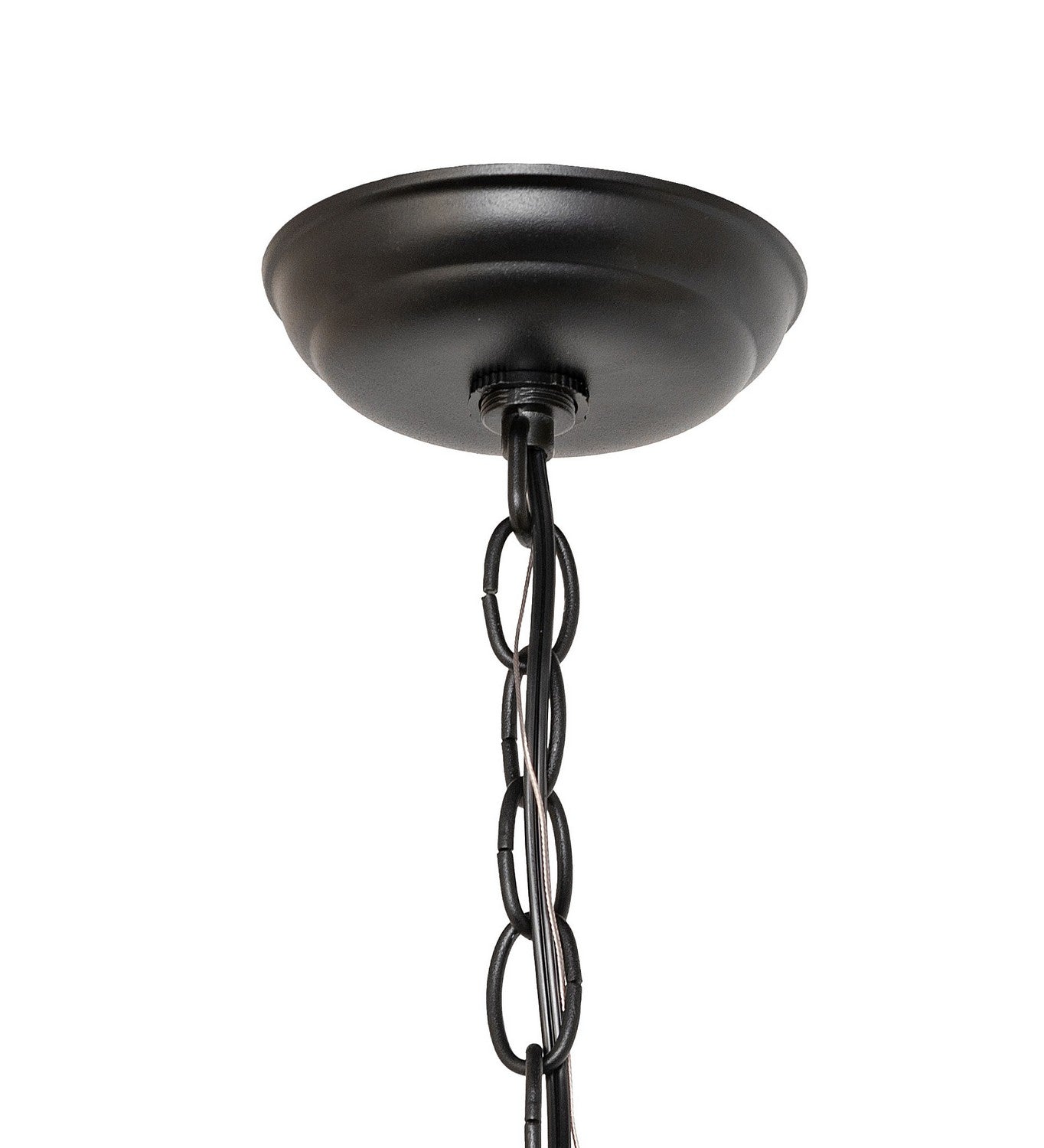 Meyda Tiffany - 270182 - One Light Mini Pendant - Pine Branch - Textured Black