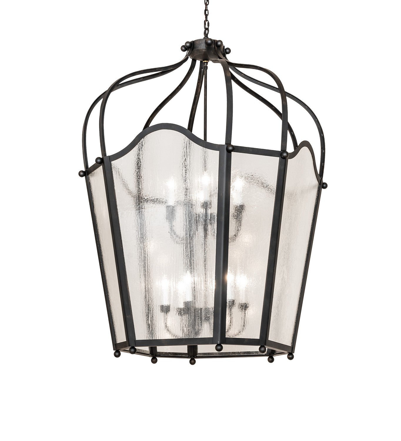 Meyda Tiffany - 270941 - 12 Light Pendant - Citadel - Blackened Steel