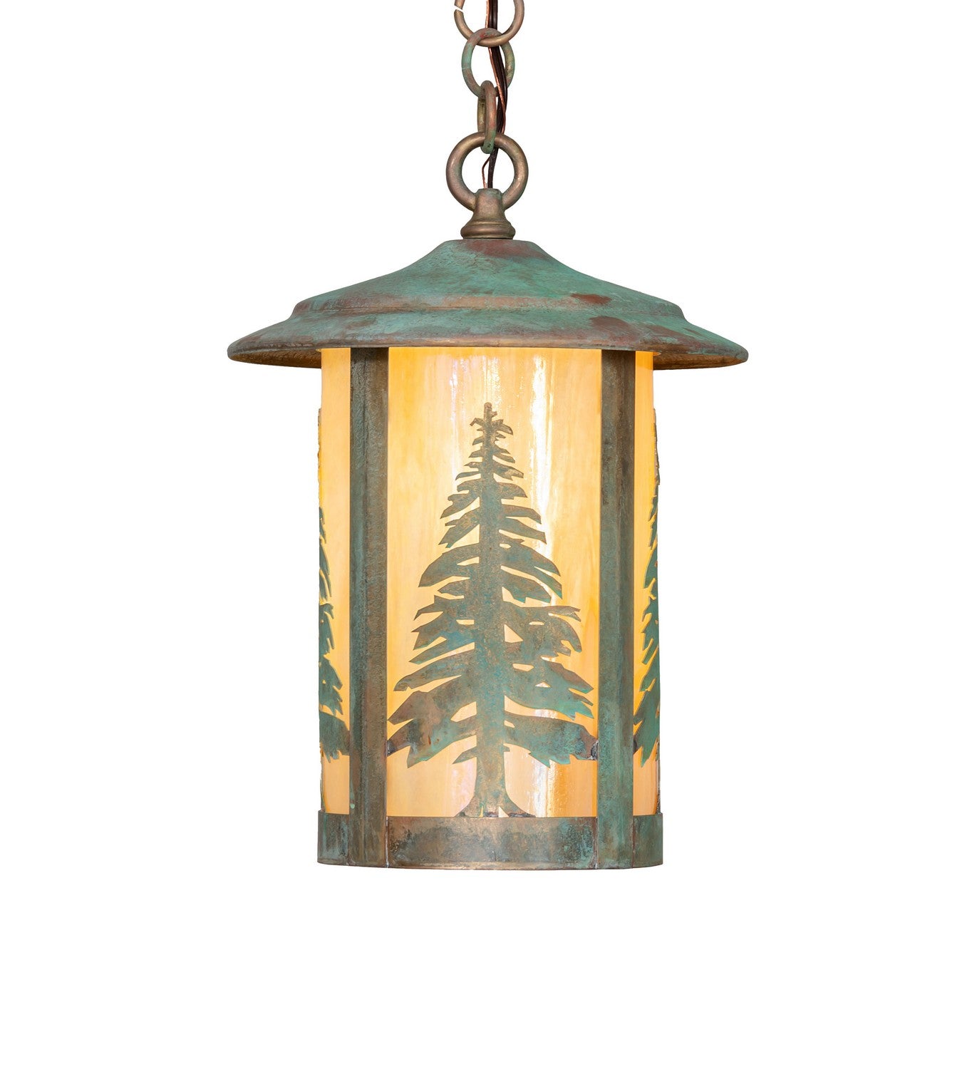 Meyda Tiffany - 271181 - One Light Pendant - Fulton - Verdigris