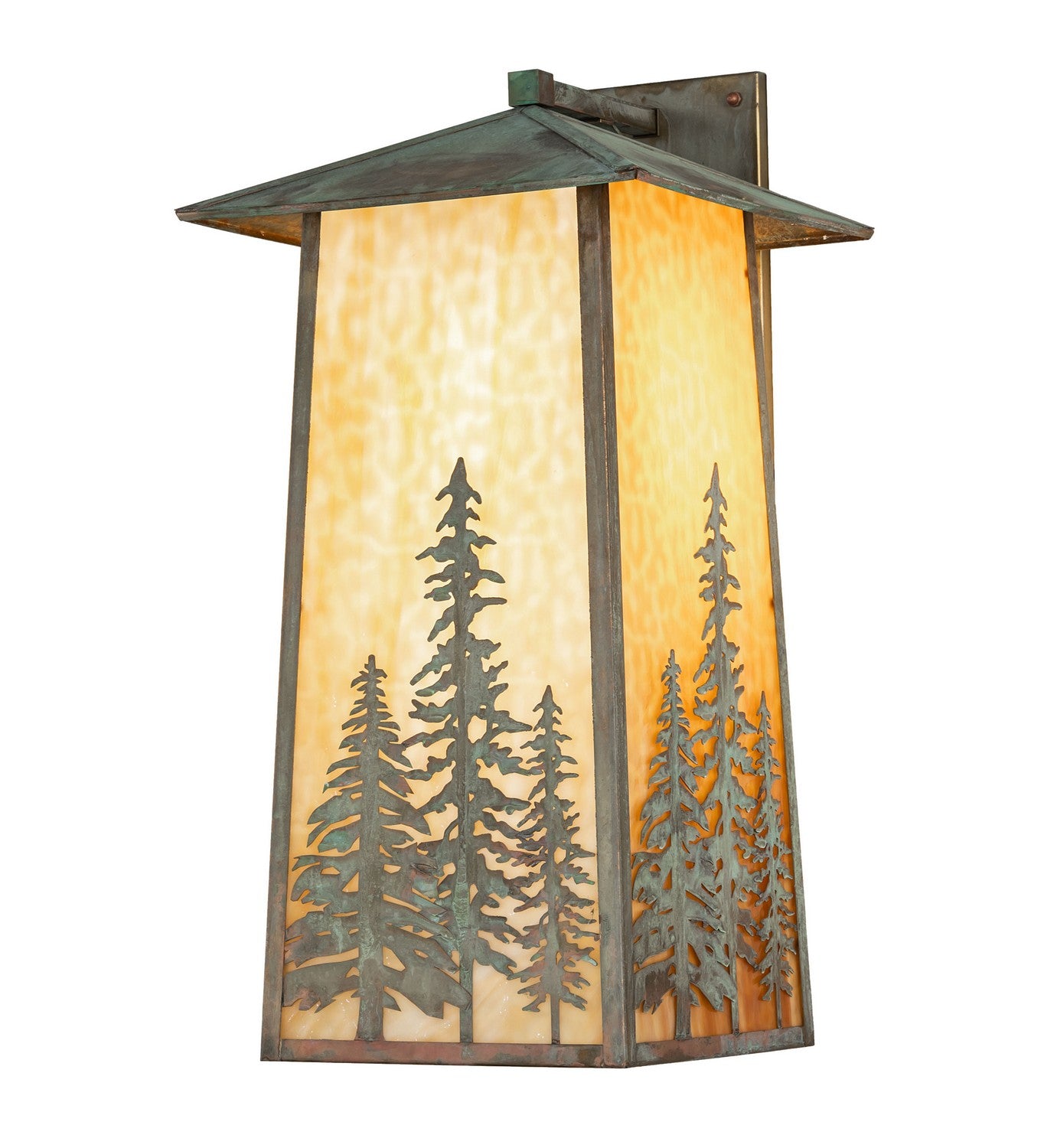 Meyda Tiffany - 272950 - One Light Wall Sconce - Stillwater - Verdigris