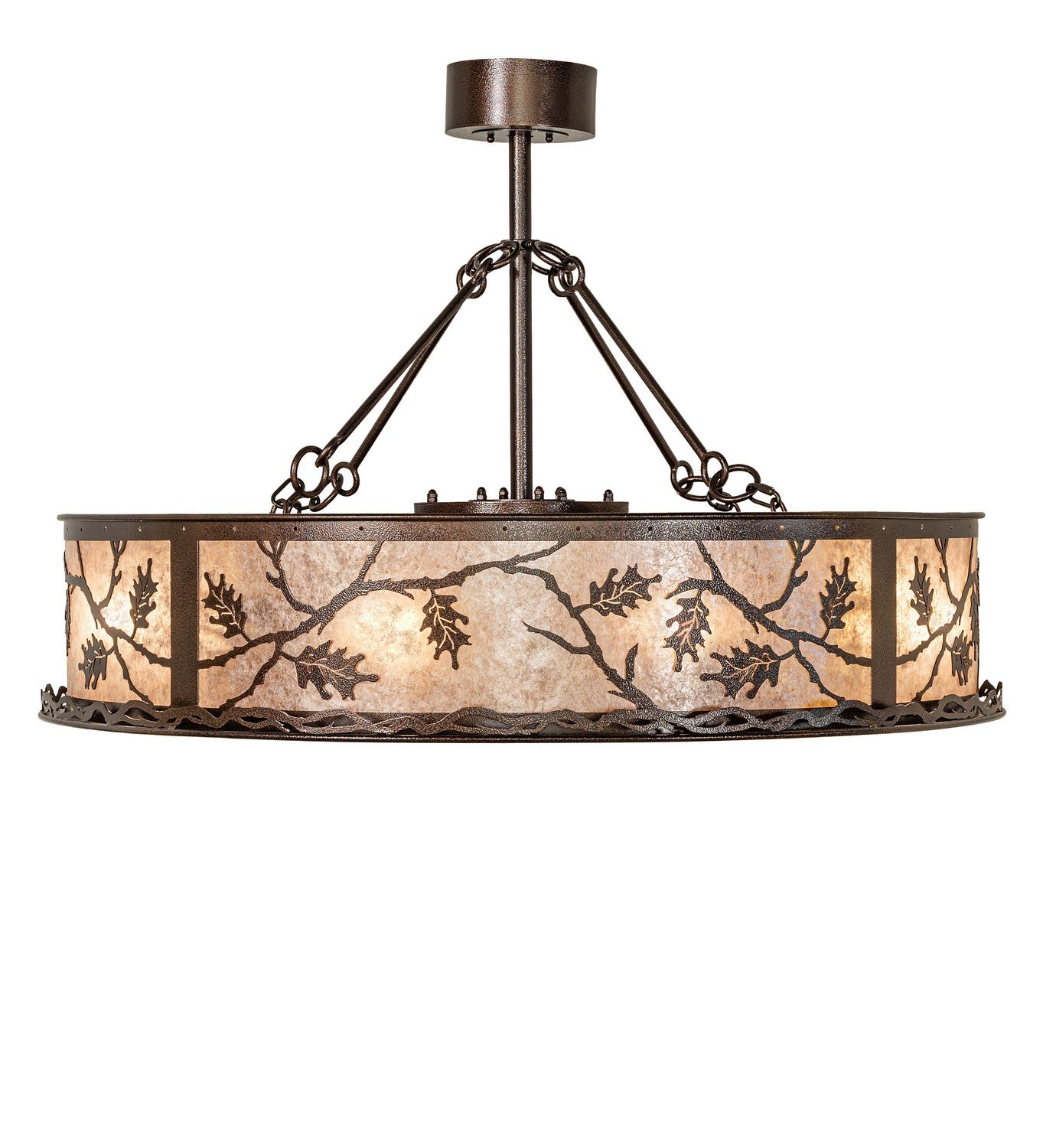 Meyda Tiffany - 273574 - 12 Light Chandel-Air - Oak Leaf - Copper Vein