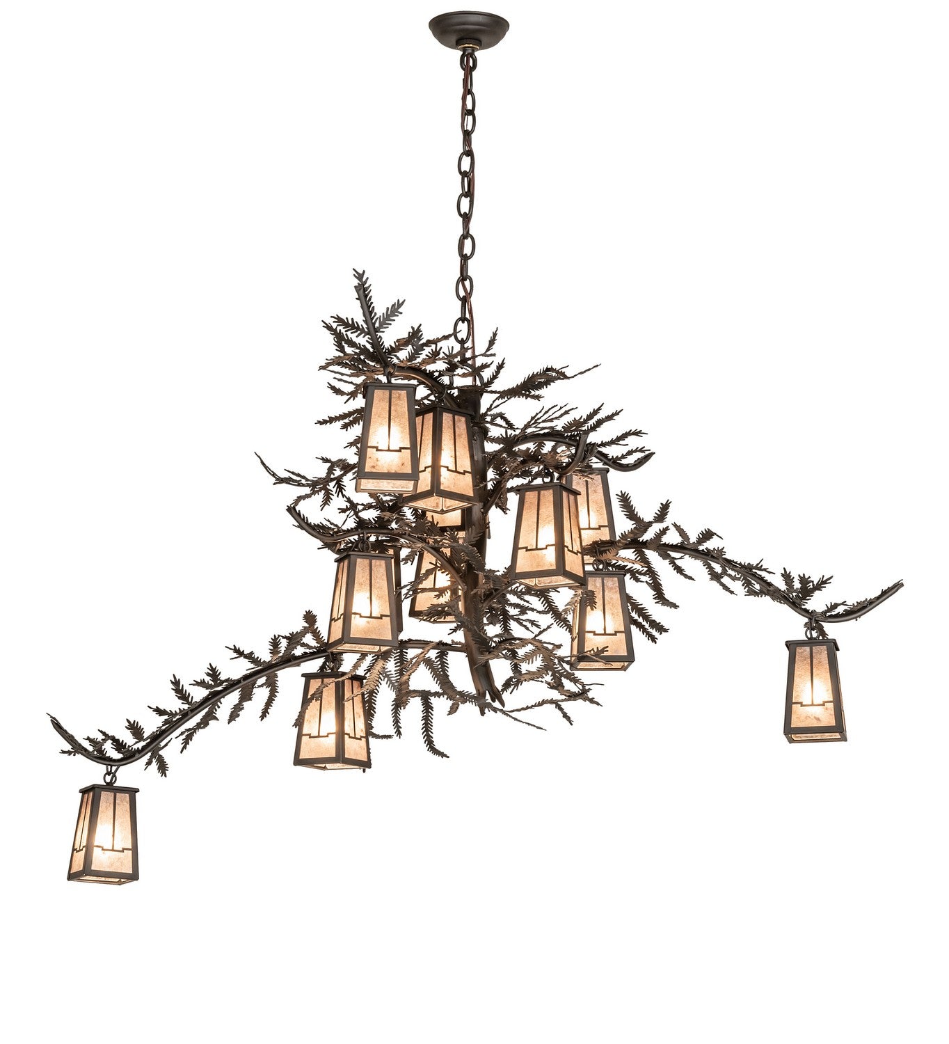 Meyda Tiffany - 273697 - 12 Light Chandelier - Pine Branch - Oil Rubbed Bronze