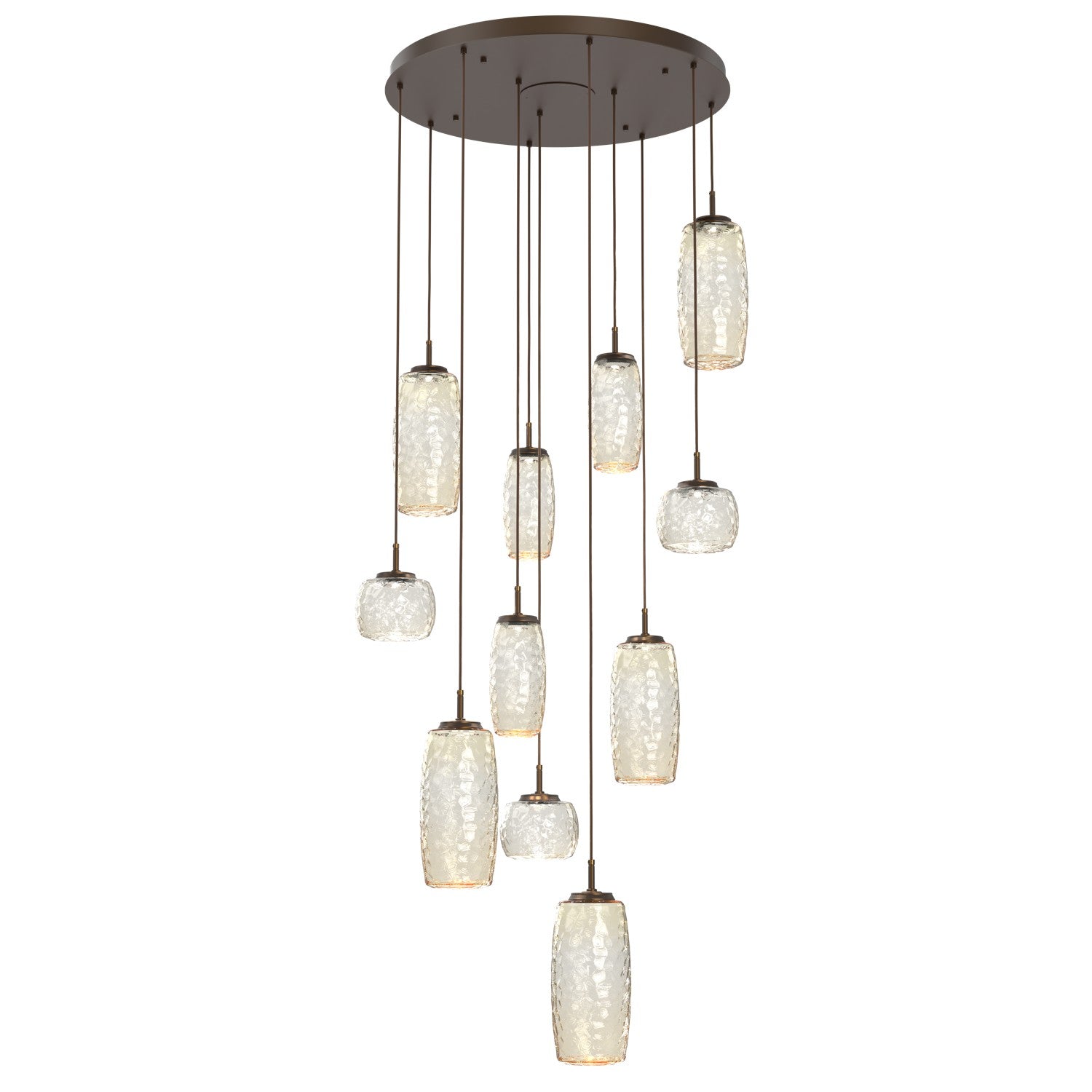 Hammerton Studio - CHB0091-11-FB-A-C01-L1 - LED Pendant - Vessel - Flat Bronze