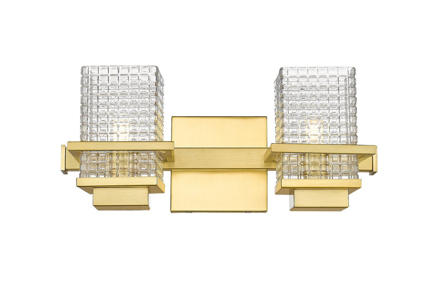 Innovations - 310-2W-SG-CL - Two Light Bath Vanity - Auralume - Satin Gold